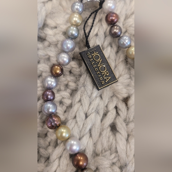 New Honora Multicolor Pearl Necklace 19" Inches - Picture 10 of 12